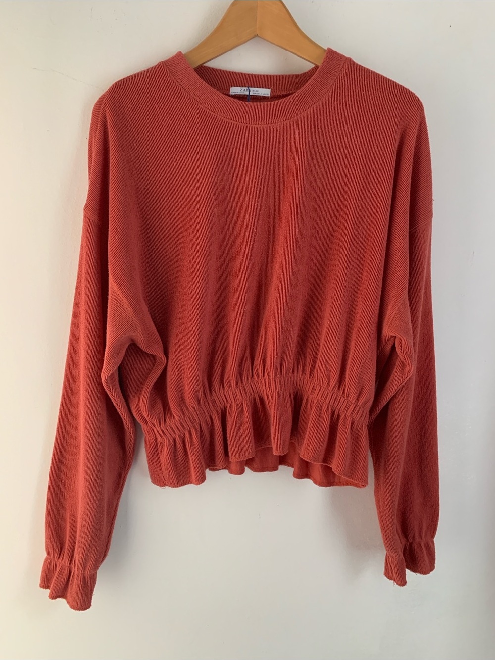 Zara Ruffle Hem Sweater - Picture 2 of 7
